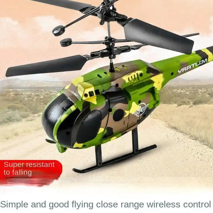 High-performance RC helicopter in flight; keywords: RC helicopters for beginners, best RC helicopters 2024, remote control helicopters with camera, electric RC helicopters, nitro RC helicopters