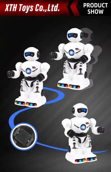 Intelligent Music and Light Robot Toy for Kids - Smart Educational Robot for Early Learning