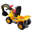 Music and Light Ride-On Excavator Toy - Digger Tractor with Toddler-Friendly Sounds