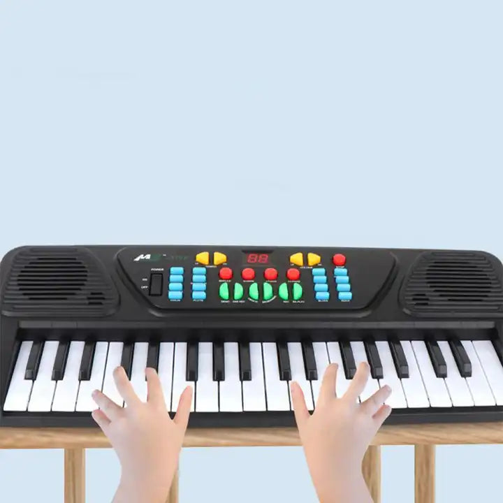 Children's 37-Key Electric Keyboard | Musical Learning Toy with Microphone | BigFun Piano for Kids