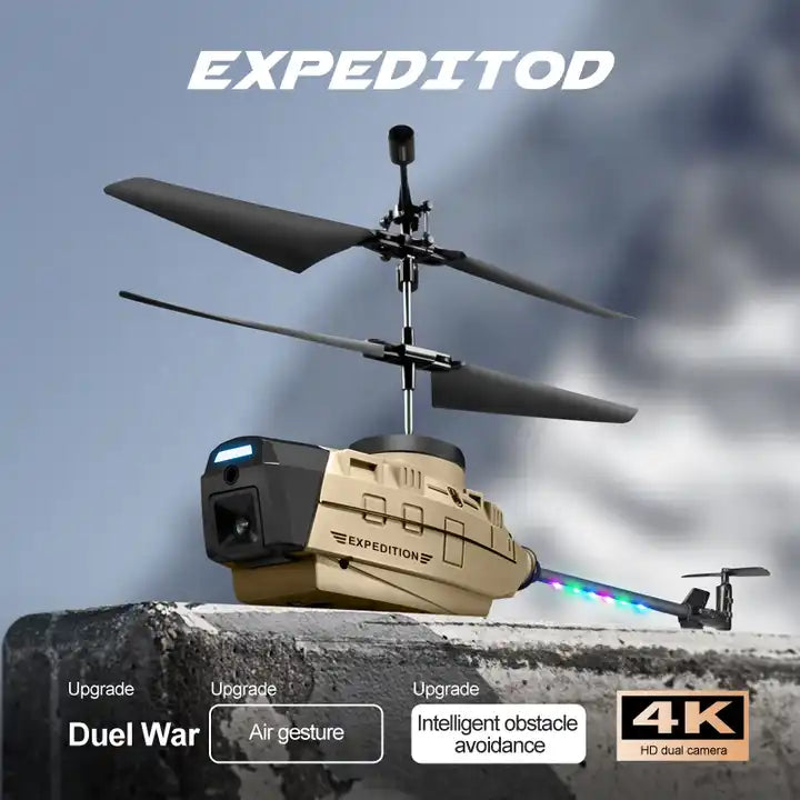 Helicopter Drone KY202 - 4K HD Dual Camera Obstacle Avoidance Intelligent Hover RC Toys