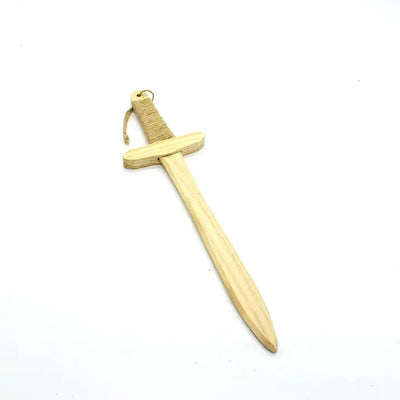 Jute Wood Sword Toy for Kids ?? Affordable Medieval Sword for Outdoor Play and Active Fun