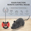 Electricity Four-Way Flocking Wireless Remote-Controlled Mouse Toy | Interactive Rat Mouse for Cats and Kittens