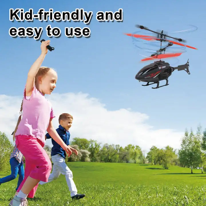 Easy to Fly RC Aircraft with Watch Remote Controller - Flying Plane Toys Mini Helicopter RC Drone for 14+ Year