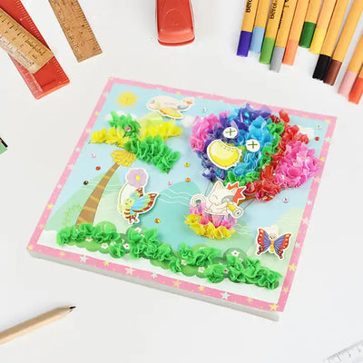 Educational Custom Made Shape Handmade Arts & Crafts ? DIY Puncture Painting Kit for Creative Kids