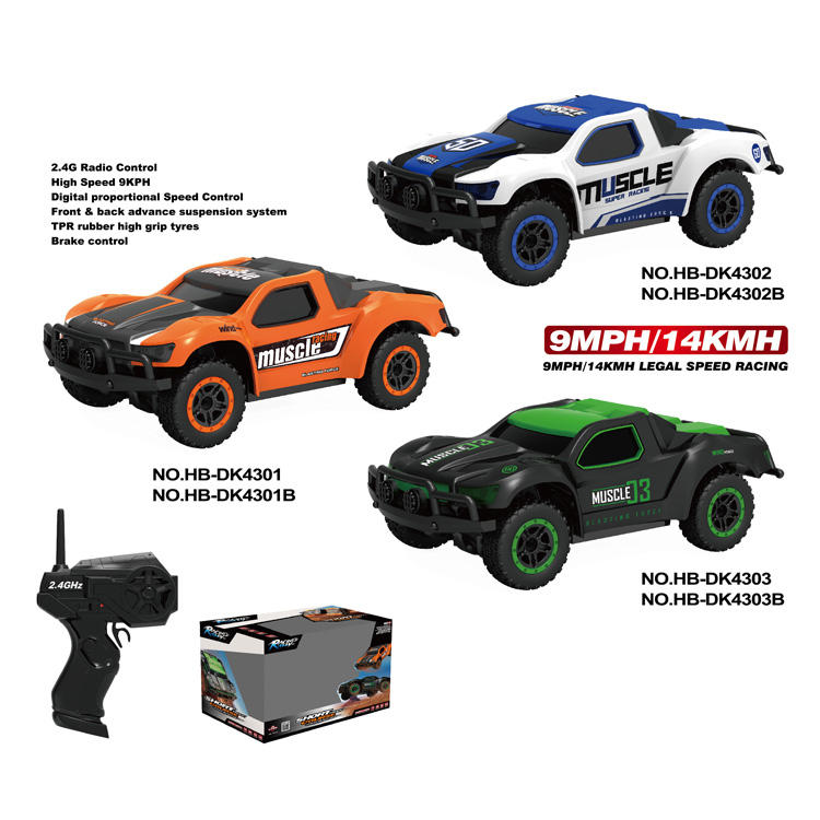 1:43 Scale 2.4G 4WD RC Drift Car – Electric Powered, App-Controlled, Off-Road Racing with LED Lights