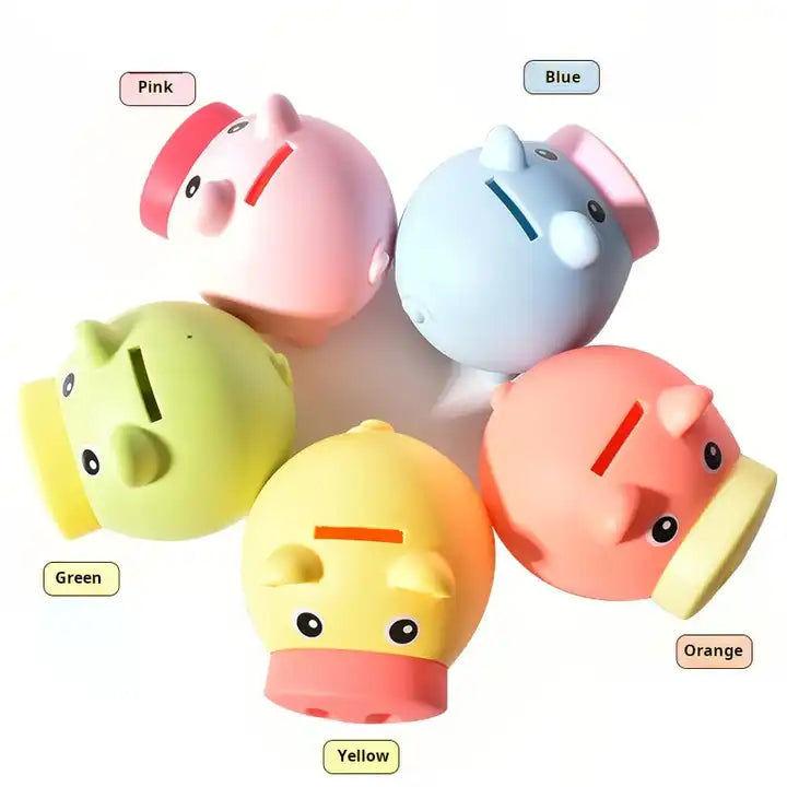 Cartoon Pig Piggy Money Box | Fun Money Storage Bank for Kids | Decorative Savings Box