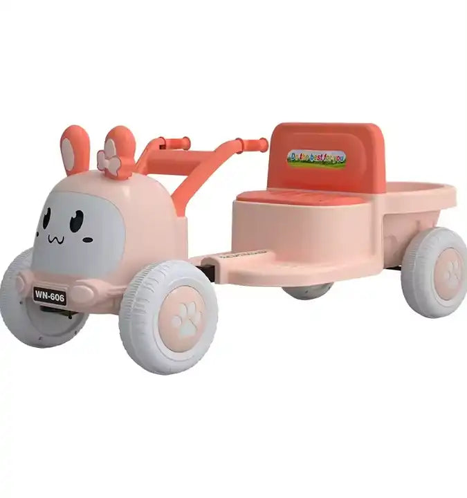 Kids Electric Tractor with Early Education Features - Battery-Powered Ride-On Toy