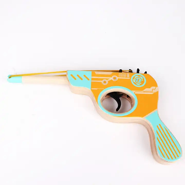 Creative Wooden Gun Toy ? Cartoon Design for Kids | Unique Shapes Gift for Imaginative Play