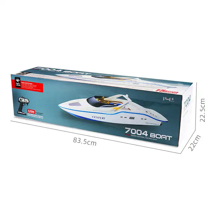 18KM/H High-Speed RC Yacht - Outdoor Water Sailing Ship Model with Double Oars