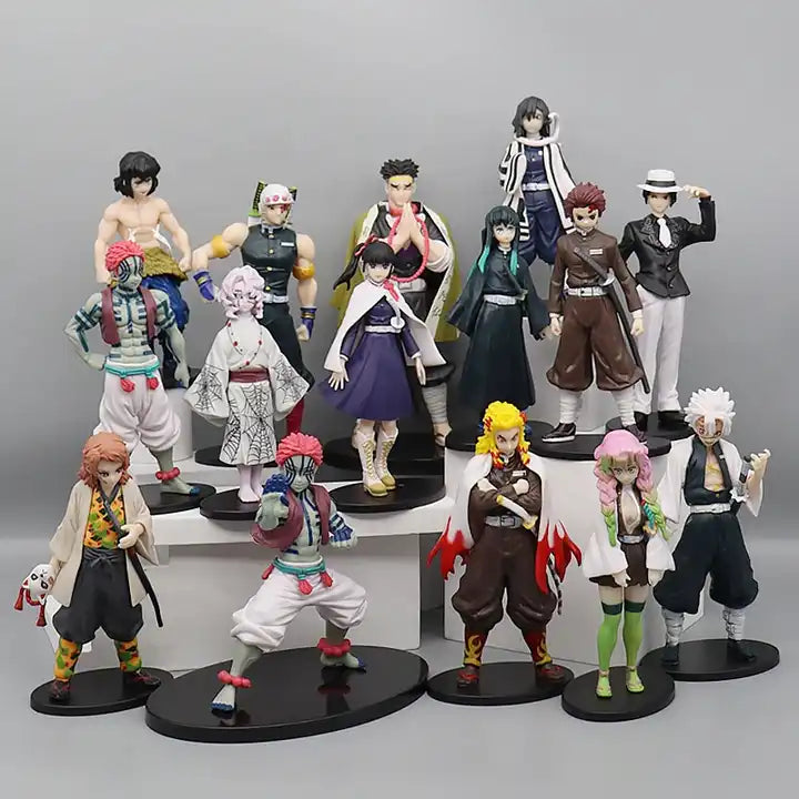 21 Styles Demon Slayer Anime Action Figures Set - Kimetsu No Yaiba Collection with Kamado Tanjirou, Nezuko, Agatsuma Zenitsu & More