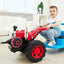 12V Electric Kids Ride-On Car - Plastic Tractor Toy for Children