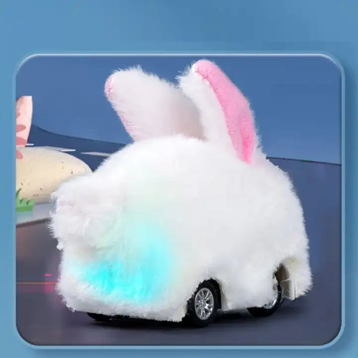 Cartoon Mini Hand Watch Remote Control Rabbit - Plush Animal Toy Car for Kids