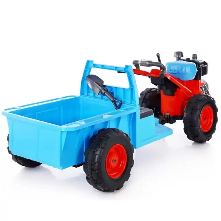 Children’s Electric Tractor Delivery Truck - Battery Powered Ride-On Engineering Toy