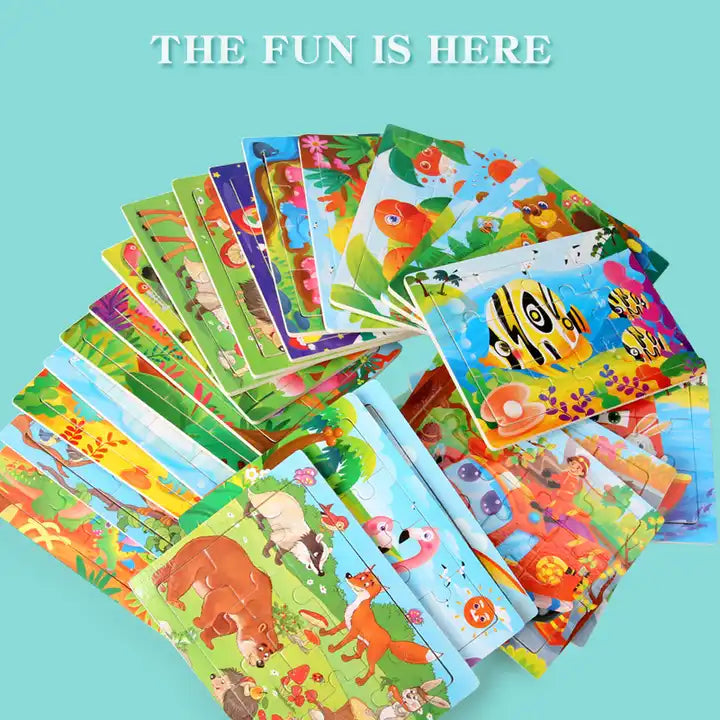 24-Piece Cardboard Jigsaw Puzzle for Kids Paper Puzzle Game