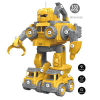 Toys – 5 in 1 Deformation Trucks Transform Robot with Light and Music