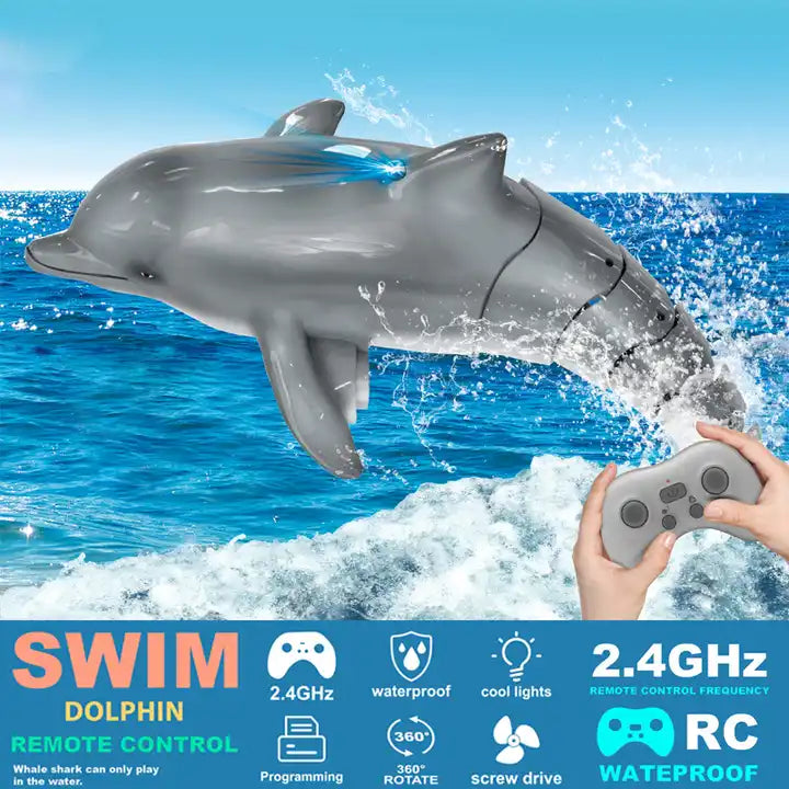 RC Simulation Shark Toy - Waterproof Electric Bath Tub and Pool Toy for Kids