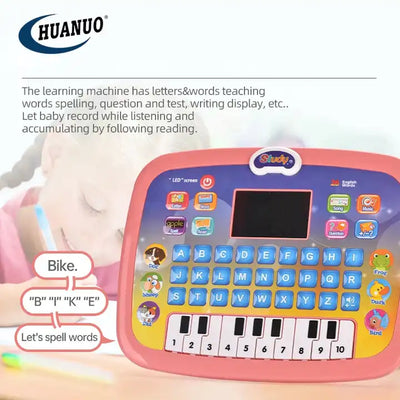 Kids educational intelligent LED screen tablet learning machine toy computer learning toys