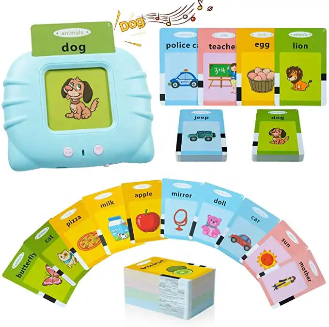 Kids Early Educational Tool - Flashcards Machine - Cognitive Cards for Toddler Learning and Development