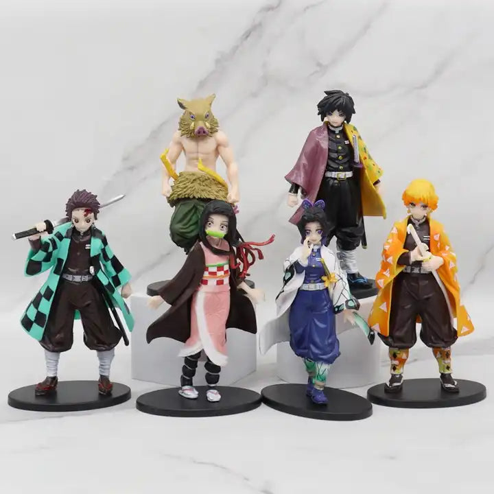 21 Styles Demon Slayer Anime Action Figures Set - Kimetsu No Yaiba Collection with Kamado Tanjirou, Nezuko, Agatsuma Zenitsu & More