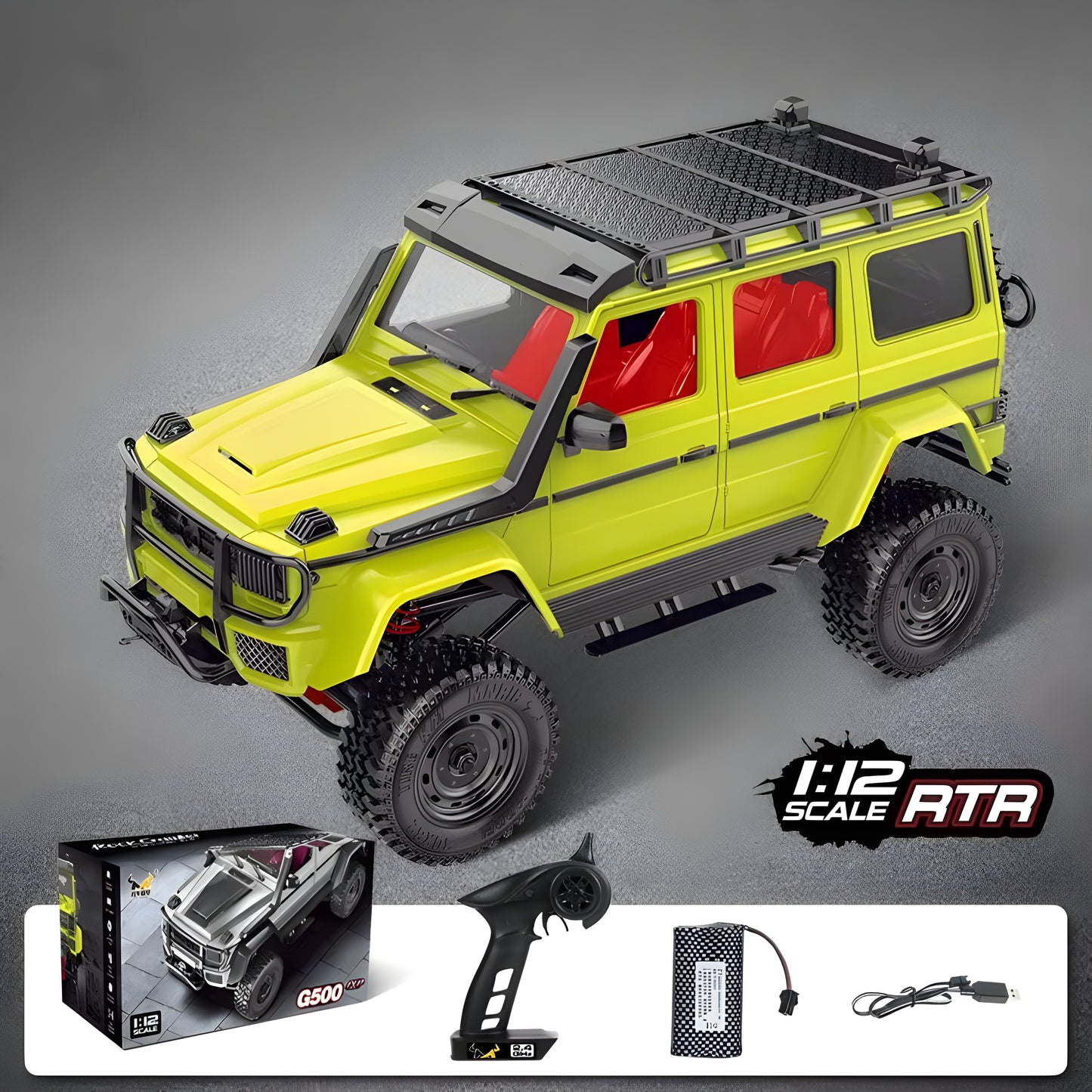 MN Models MN-86S 1/12 Off-Road RC Racing Car with 2.4GHz Remote Control - Brushed 390 20T Motor for Kids