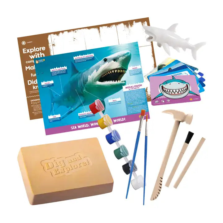 Ocean-Themed Pearl Bracelet Making DIY Kit, Educational STEM Toy for Kids with Fish and Shark Puzzle