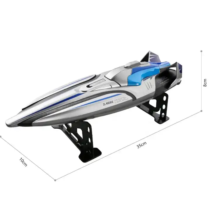 High-Speed Remote Control Boat - 120-150M Control Distance Twin Paddle RC Toy for Adults