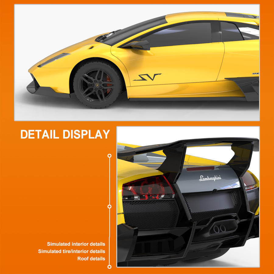 1/24 Scale Licensed RC Car – 2.4G 4CH Simulation Sports Racing Vehicle