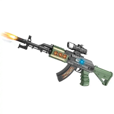 Light Up Toy Gun ?? Battery Operated Military Rifle with Flashing Lights and Sound Effects | Best Pretend Play Toy for Boys