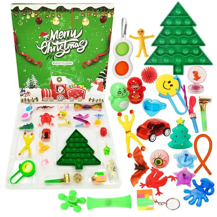 Lc  Best Popular Fidget Toys - Christmas Advent Calendar Packaging 24 Pcs Blind Box