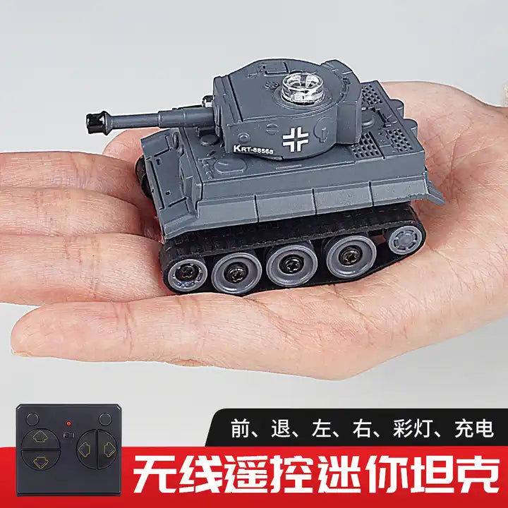 4-Channel 2.4G RC Mini Tank - Rechargeable Half Track Military Vehicle with Stunt Features