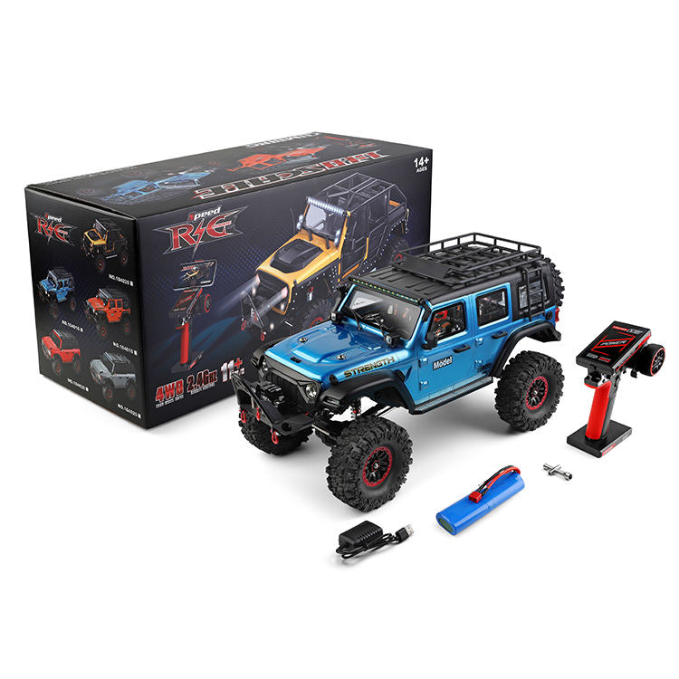 1/10 Scale 2.4G RC Crawler Truck – 4WD RTR Electric Off-Road Car with USB Charging