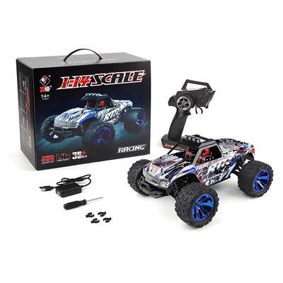 Wltoys 144018 1/14 4WD Electric RC Monster Truck – 2.4G Rock Crawler 4x4