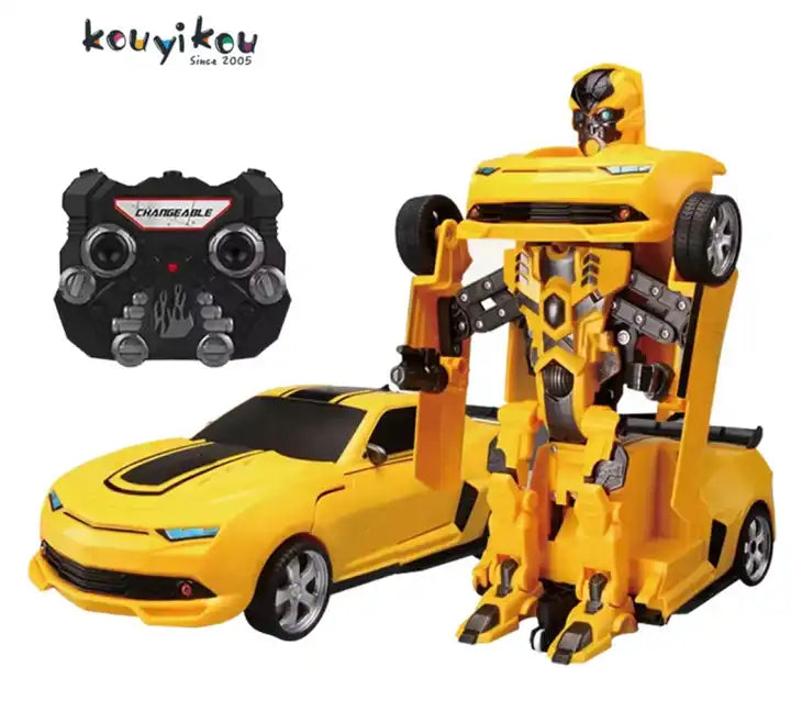 Transforming RC Car - Deformation Robot Toy with Rechargeable Battery | Remote Control Vehicle for Kids