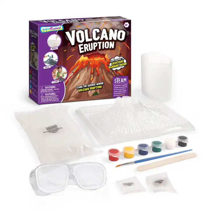 Volcano Science Experiment Kit for Kids - Realistic Eruption & STEM Learning Toy | Fun Educational Play Set