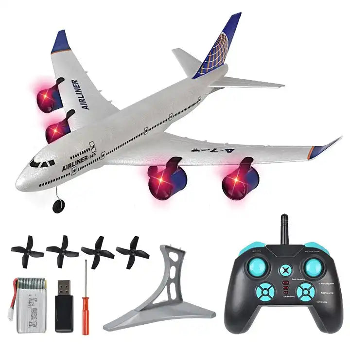 Boeing 747 Foam Glider - 2.4GHz Electric Plane for Kids