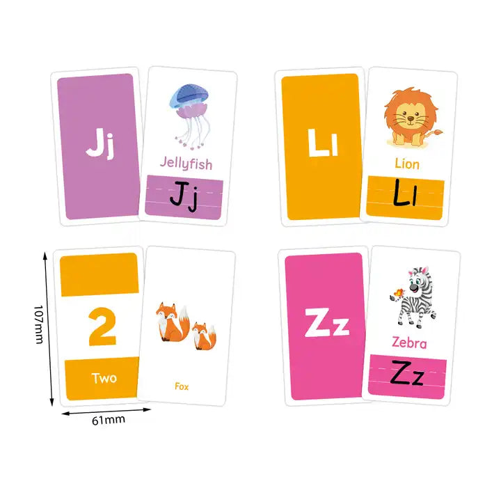 Montessori ABC Flash Card - First Words Alphabet Flash Cards for Preschool Activity Home School & Daycare