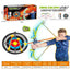 Bow and Arrow Set for Kids | Green Light Up Archery Toy Set with Suction Cup Arrows, Target & Quiver