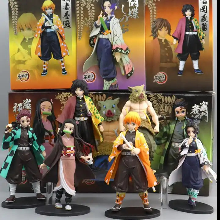 21 Styles Demon Slayer Anime Action Figures Set - Kimetsu No Yaiba Collection with Kamado Tanjirou, Nezuko, Agatsuma Zenitsu & More