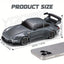 1:24 RC 4WD Porsche 911 GTR Drift Car - 2.4GHz Remote Control Racing Sports Car with Gyroscope & LED Lights