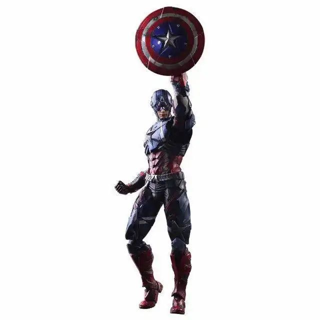 Comics 1/6 SHF Play Arts Kai Captain America PVC Model - Kids Toys Action Figure