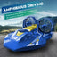 Amphibious 2.4GHz Remote Control Boat – Dual Motor LED Hovercraft Watercraft Toy for Kids and Adults