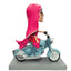 Resin Bobble Head Decorative Home Art Gift - Cool Driving Lady Character Bobble Head Statue