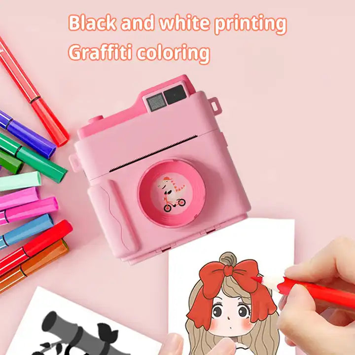 Zero Ink Instant Print Camera for Kids, 4K HD Video, Fun Photo Camera for Boys & Girls, Christmas & Birthday Gift