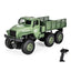 JJRC Q68 RC Transporter Truck Toy 1/18 Scale Remote Control 2.4GHz Six-Wheel Remote Control Off Road Model Military Truck