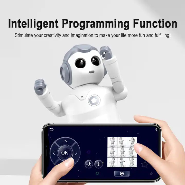 Programming Dance Interactive Educational RC Robot Toy - Gesture Sensing Remote Control STEM Gift for Kids