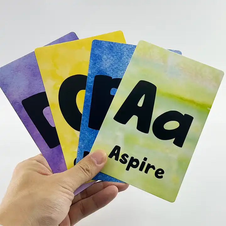 Custom Newborn Montessori Educational Flash cards/Cognitive Cards - High Contrast Baby Alphabet Math Flash Card Game