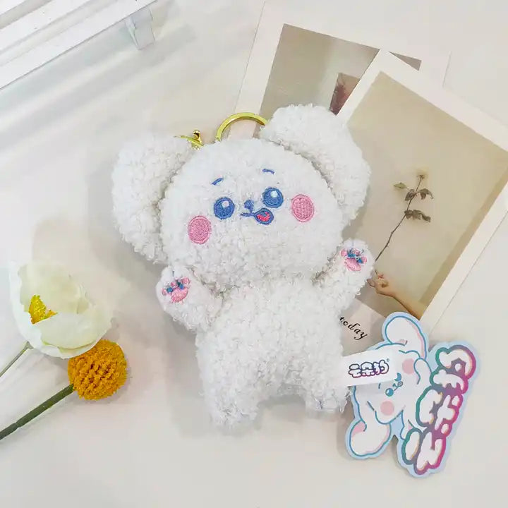 Children's Cartoon Anime Plush Dolls Keychain | Logo Cute Plush Pendant Toys