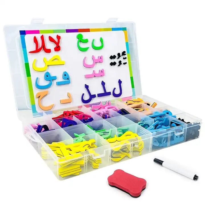 CPC Educational 190-Piece Arabic Magnetic Alphabets EVA Foam Puzzles ? ABC Letter Learning Toy for Early Childhood