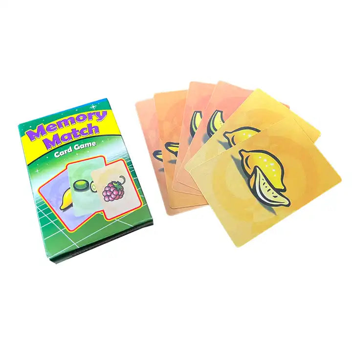 Printed Children’s Card Games: Alphabet Learning Flash Cards & Animal Match Memory Game